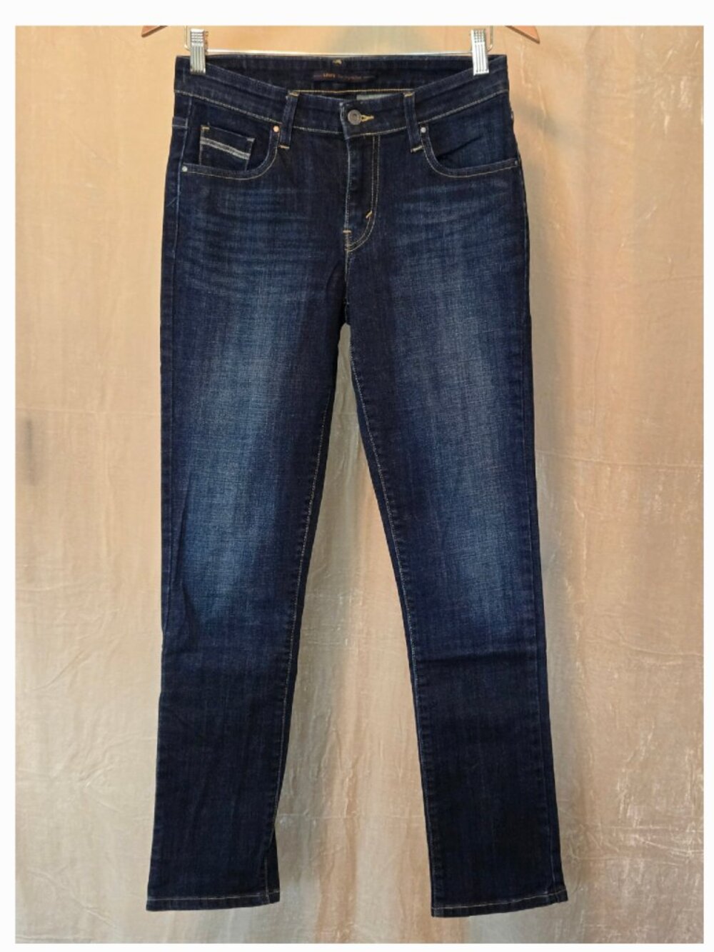 Levi’s Mid Rise Skinny Jeans – Dark Wash Stretch Denim Size 6M